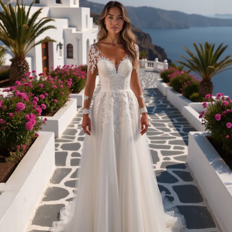 robe de mariée manche - 26-LOV-23