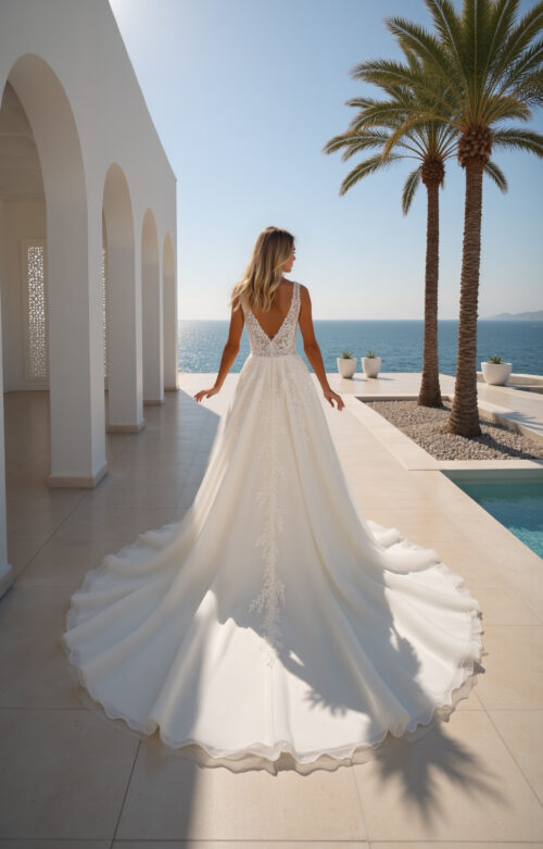 robe de mariée dentelle - MK07 – Image 2