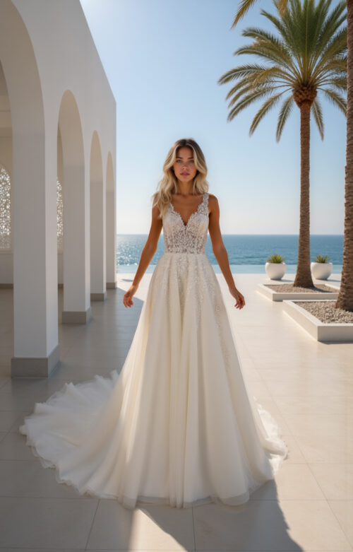 robe de mariée dentelle - MK07