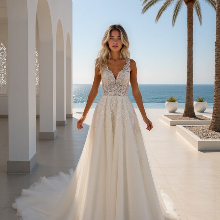 robe de mariée dentelle - MK07