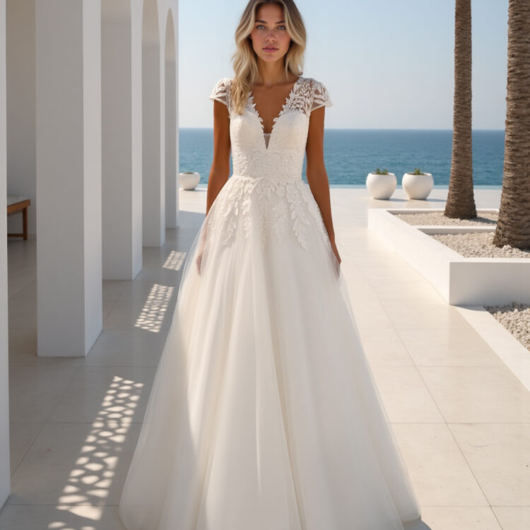 robe de mariée dentelle - MK12