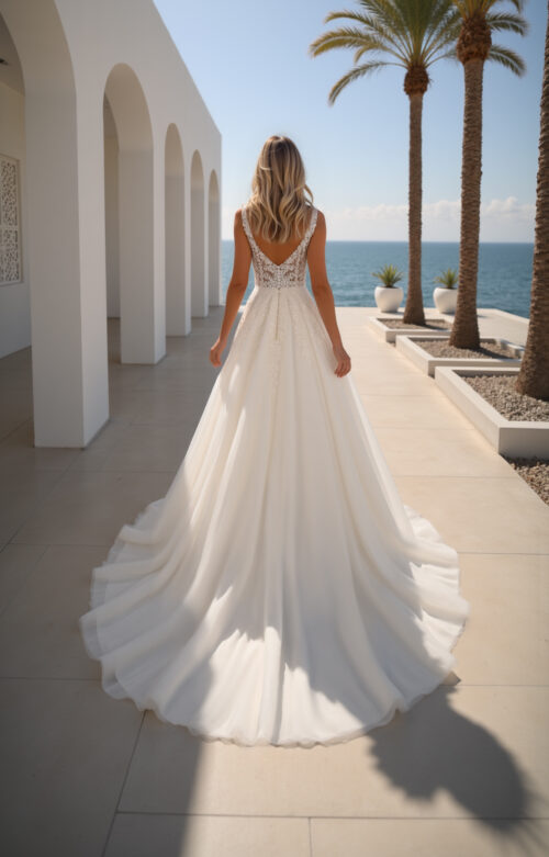 robe de mariée dentelle - MK13 – Image 2