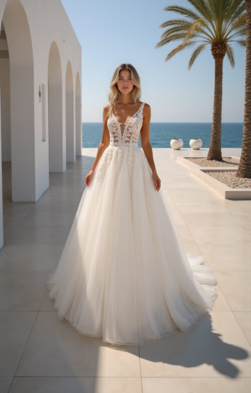 robe de mariée dentelle - MK13