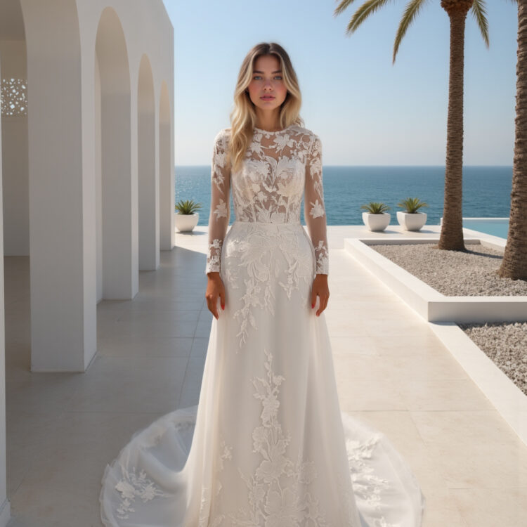 robe de mariée dentelle - MK18