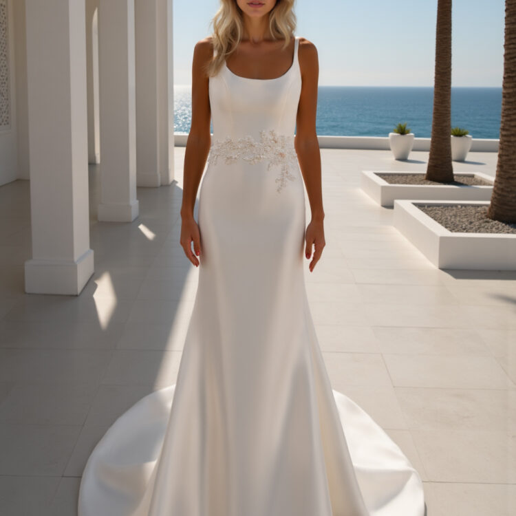 robe de mariée simple et élégante - MK20