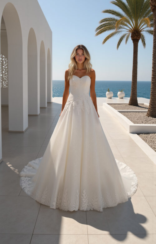 robe de mariée bustier - MK22