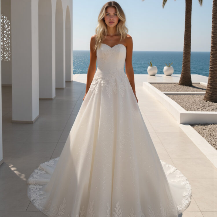 robe de mariée bustier - MK22