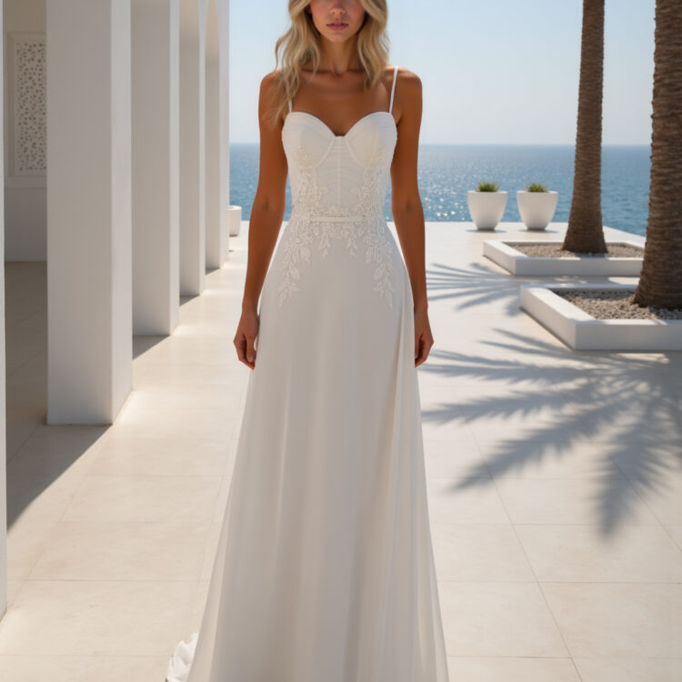 robe de mariée simple et élégante - MK25