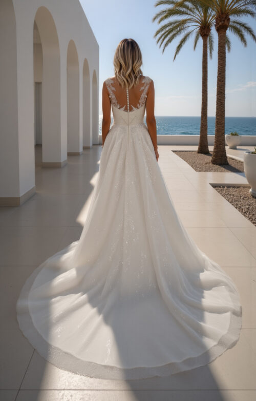 robe de mariée dentelle - MK28 – Image 2