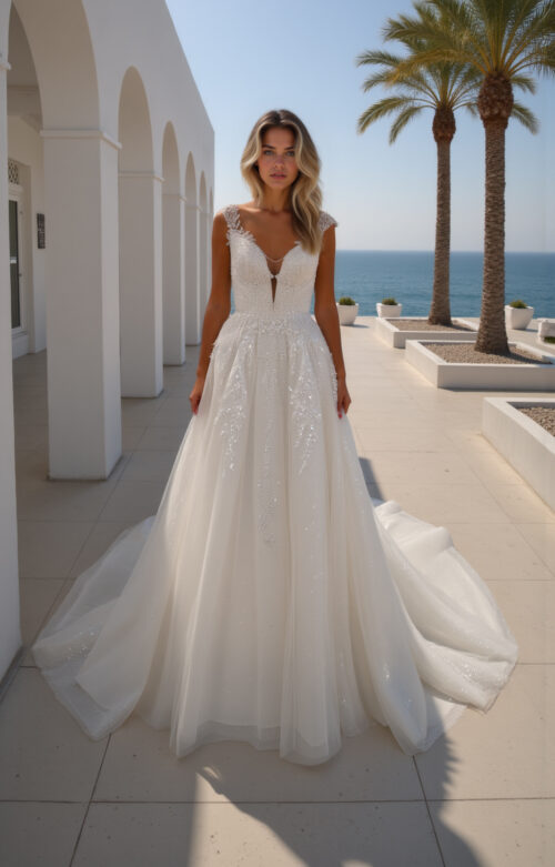 robe de mariée dentelle - MK28