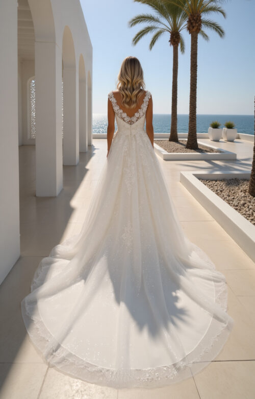 robe de mariée dentelle - MK32 – Image 2