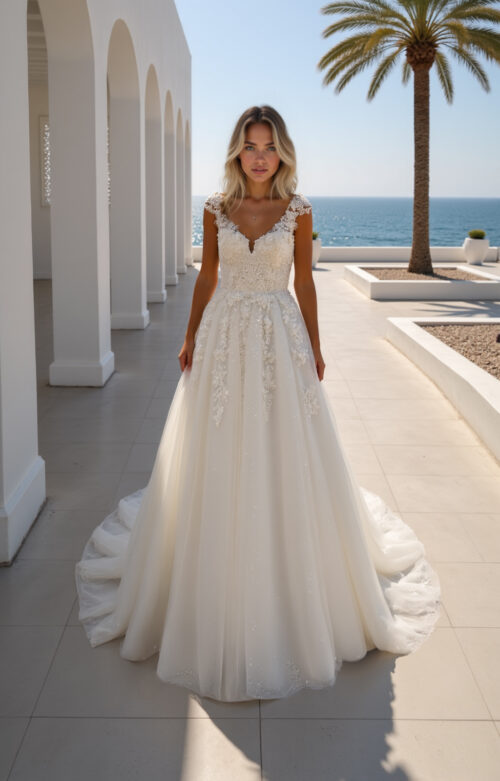 robe de mariée dentelle - MK32