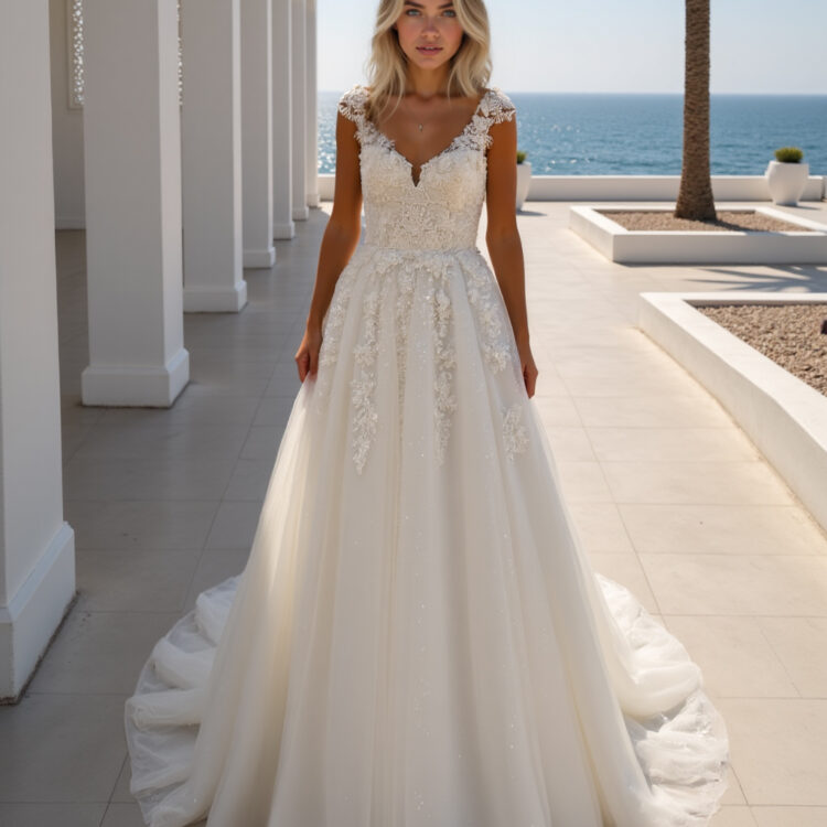 robe de mariée dentelle - MK32
