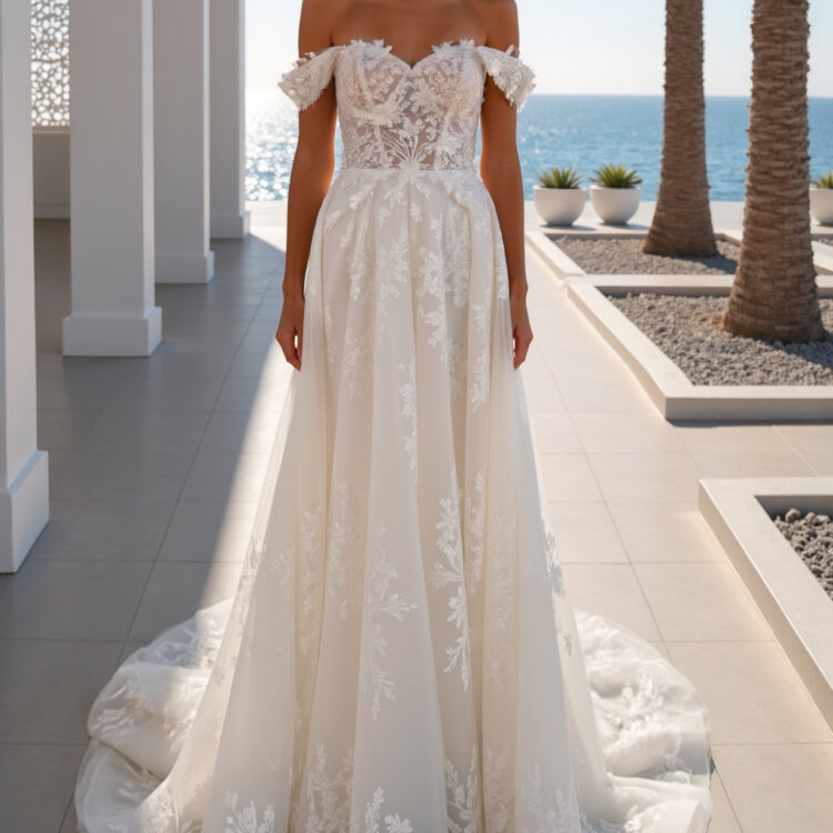 robe de mariée dentelle - MK37
