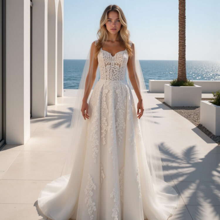 robe de mariée dentelle - MK38