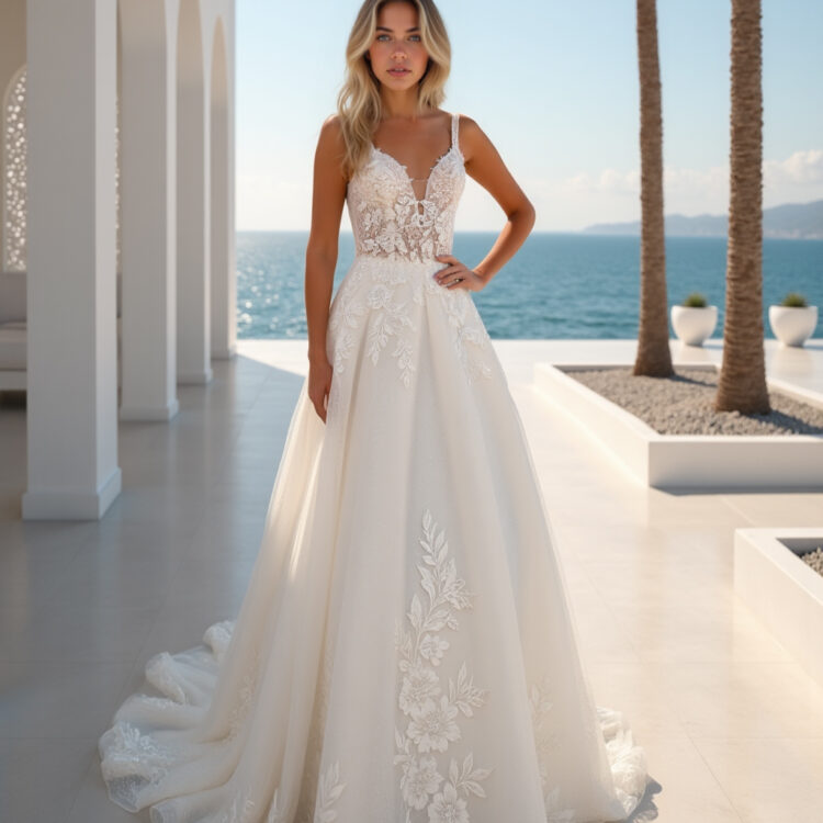 robe de mariée dentelle - MK40