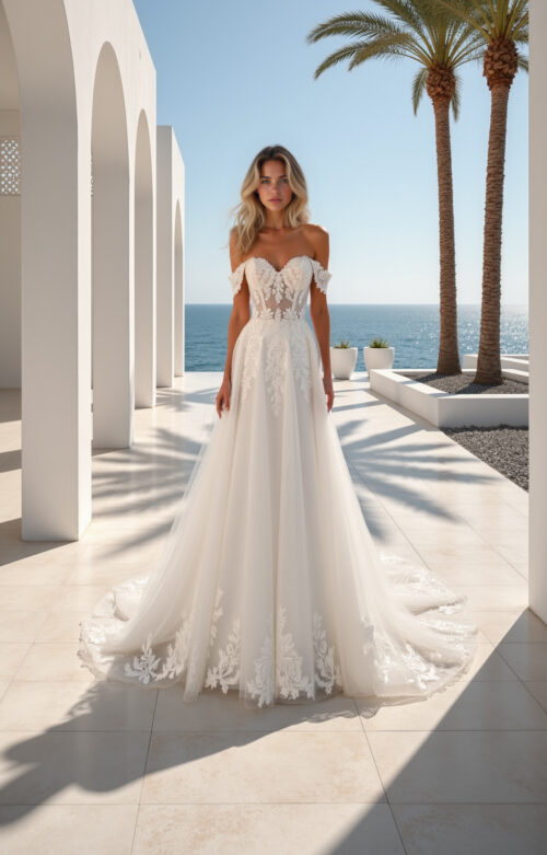 robe de mariée dentelle  - MK42