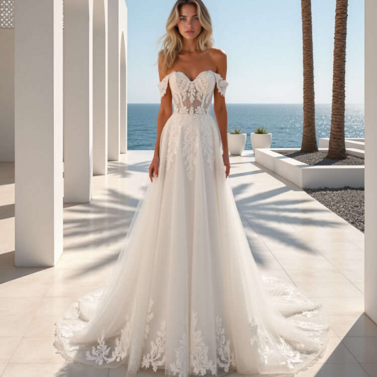 robe de mariée dentelle  - MK42