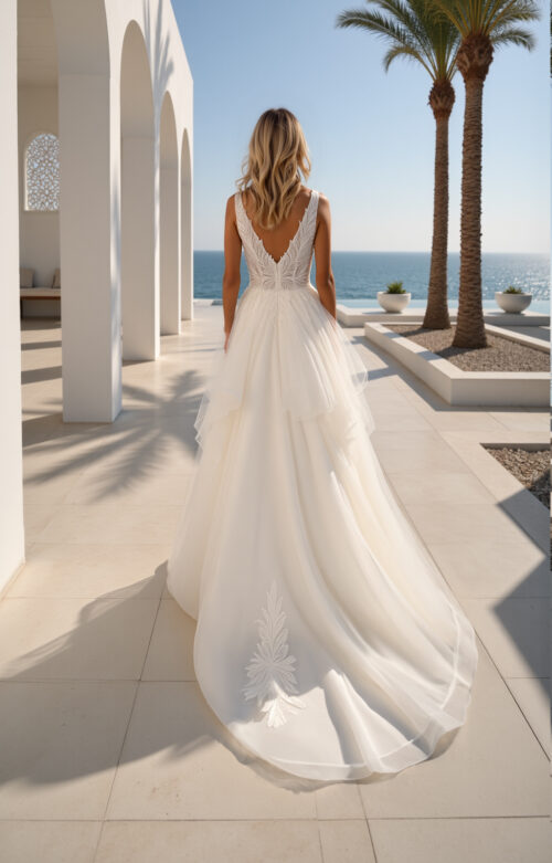 robe de mariée dentelle - MK43 – Image 2