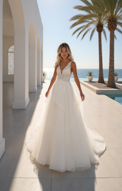 robe de mariée dentelle - MK43