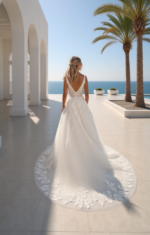 robe de mariée dentelle - MK45 – Image 2
