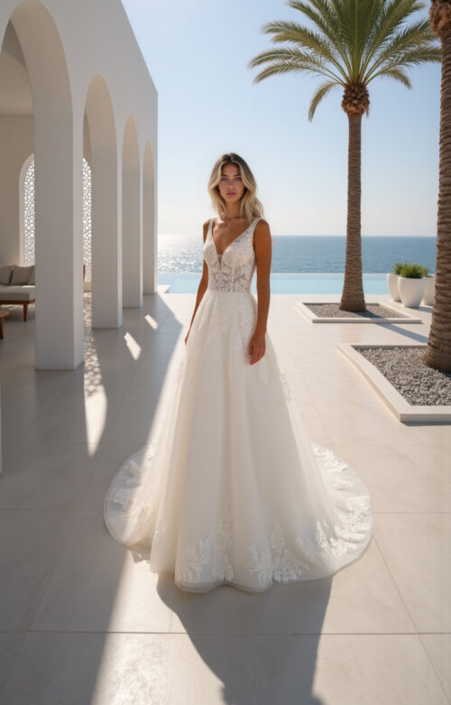 robe de mariée dentelle - MK45