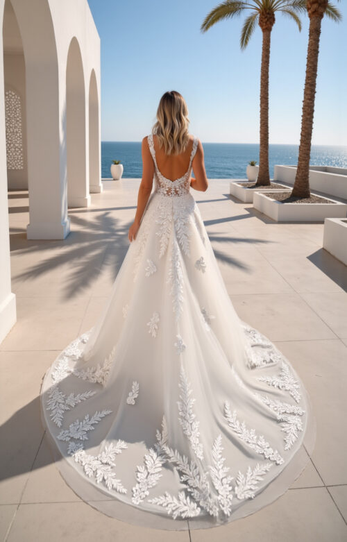 robe de mariée dentelle - MK46 – Image 2