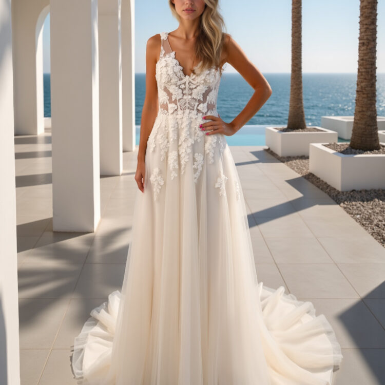 robe de mariée bohème -MK51