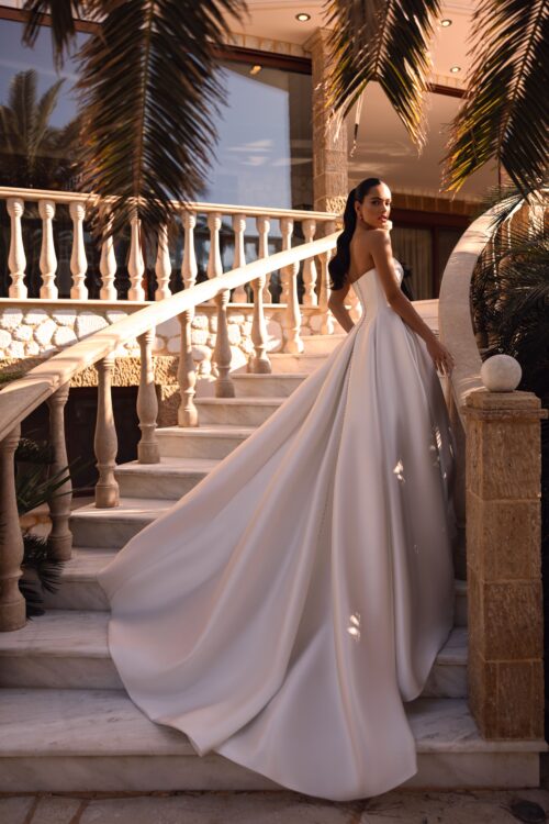robe de mariée satin - 8251 – Image 2