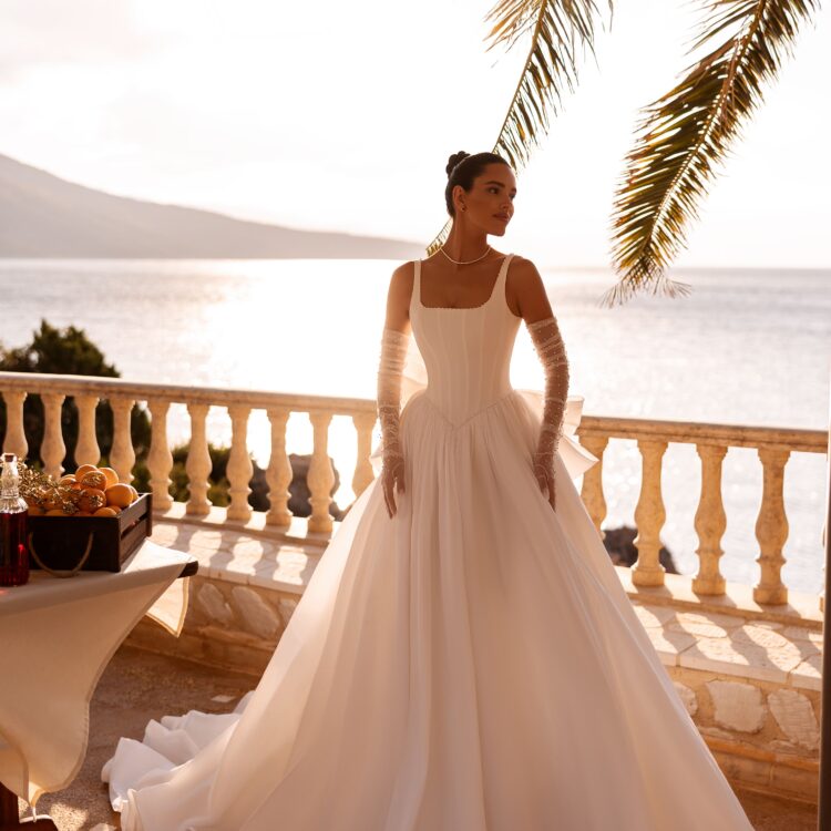 robe de mariée satin - 8253