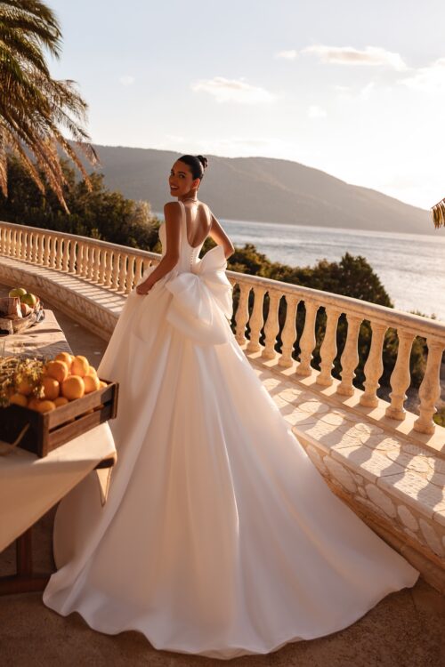robe de mariée satin - 8253 – Image 2
