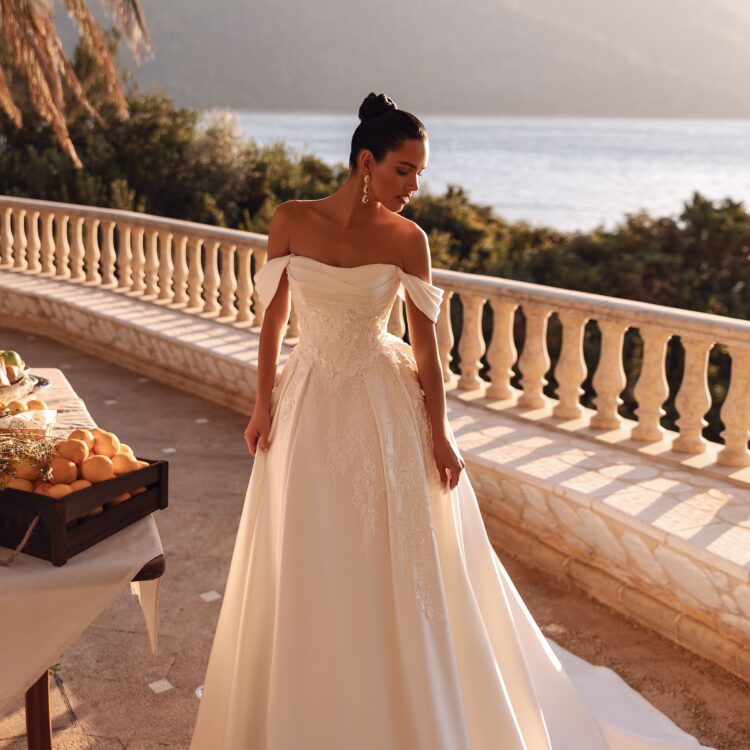 robe de mariée satin - 8254
