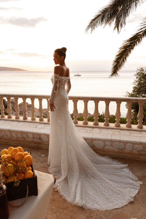 robe de mariée avec fente - 8263 – Image 2