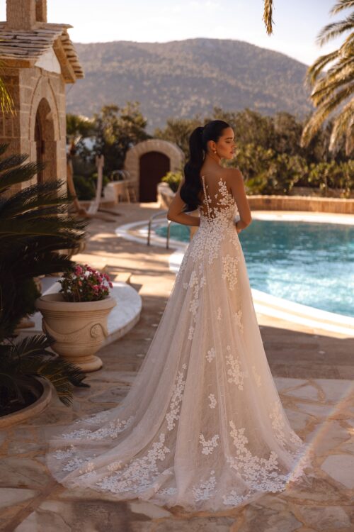 robe de mariée dentelle - 8267 – Image 2