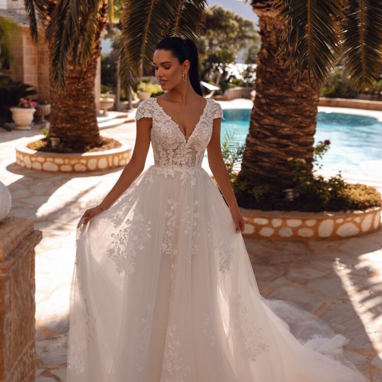 robe de mariée manche -  8274