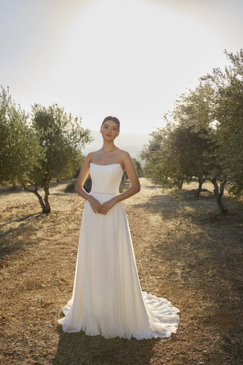 robe de mariée simple et élégante -  L1159