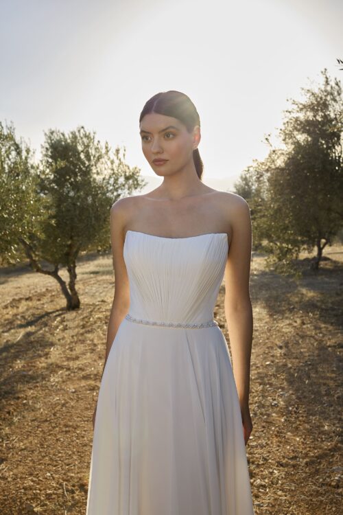 robe de mariée simple et élégante -  L1159 – Image 3