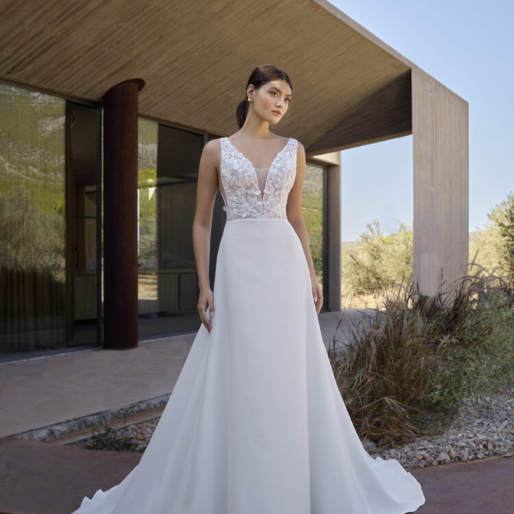 robe de mariée fluide - L1163