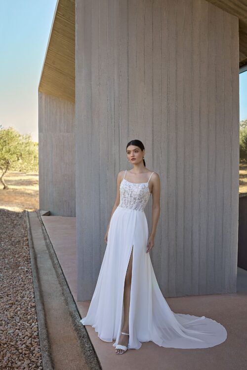 robe de mariée fluide - L1164
