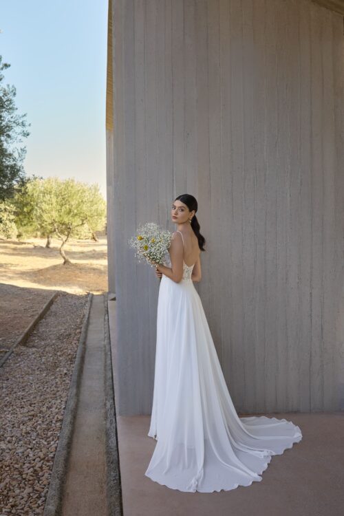 robe de mariée fluide - L1164 – Image 2