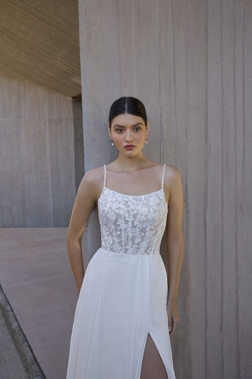 robe de mariée fluide - L1164 – Image 3