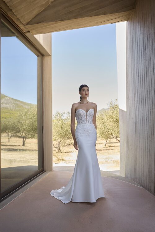 robe de mariée bustier -  L1167