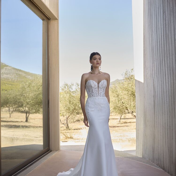 robe de mariée bustier -  L1167