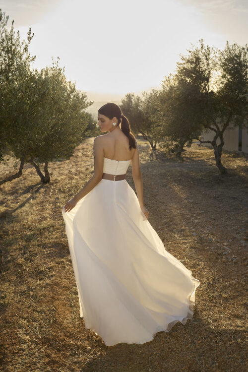 robe de mariée simple et élégante - L1172 – Image 3