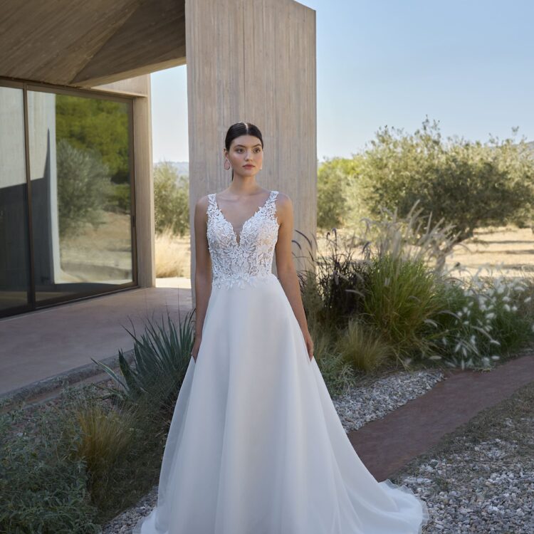 robe de mariée dentelles - L1174