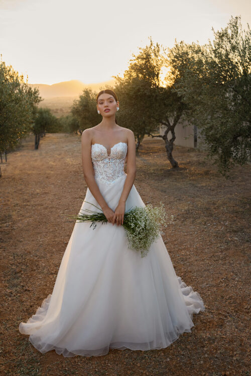robe de mariée bustier -  L1175
