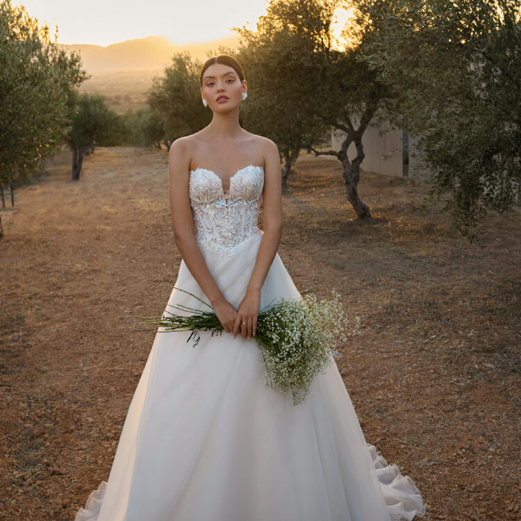 robe de mariée bustier -  L1175